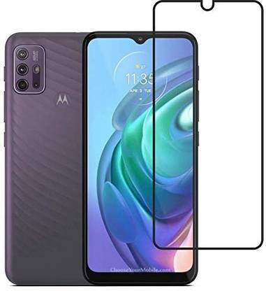 NKCASE Edge To Edge Tempered Glass for Motorola G10 Power