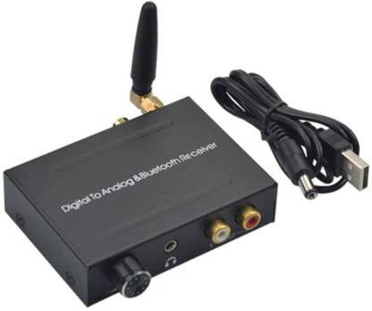 microware 192Khz Digital To Analog Audio Bluetooth DAC Converter With Bluetooth Receiver Optical Toslink Coaxial To RCA 3.5mm Jack Adapter Media Streaming Device