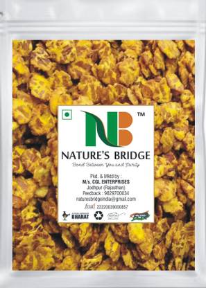 Nature's Bridge Chana Jor Garam / Low Fat Black Chana Jor Garam (Namkeen Snacks) - 200 Gm