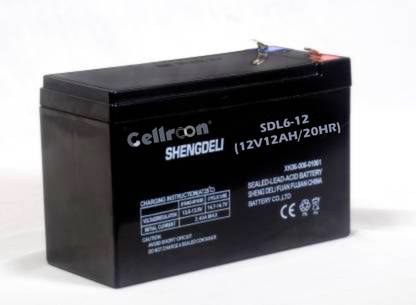 Cellroon Shengdeli Rechargeable Battery "12v/12ah/20hr" C20 Smf Maintenance Free Rechargeable Battery Emergency Light Projects / Agriculture Sprayer Machine And Use In Any Suitable Vehicle/ Ups/ Solar/ E-Bike/ Mini Inverter And More Instruments Ups AGM Solar Battery