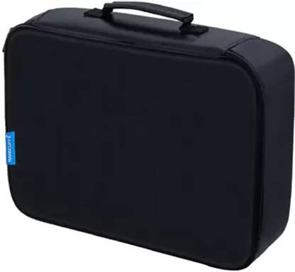 HANDCUFFS Travel File Organizer Multifunctional Waterproof 3 Layer Document Storage Bag with Lock for Laptop Passport Documents Files Certificates (Black)