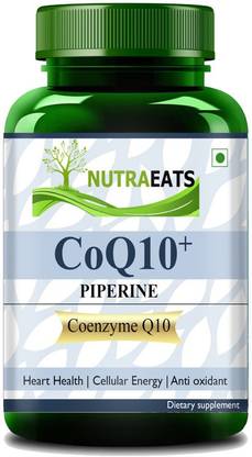 NutraEats Coenzyme (coq10) 120mg with Piperine 5mg for Cardiovascular Health & Energy Ultra