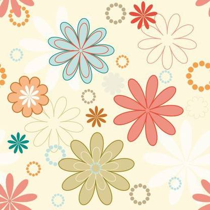 the idea factory Vinyl Floral & Botanical Multicolor Wallpaper