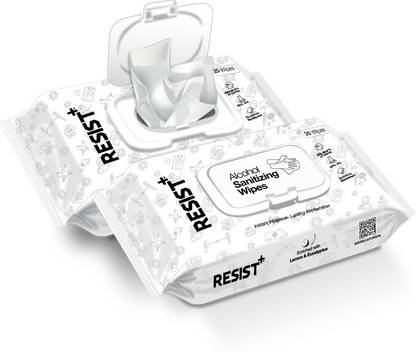 RESIST+ Alcohol Sanitizing Wipes (Pharma Grade)
