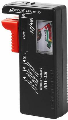 Smitex Battery Tester Checker, Universal Battery Tester Monitor for AA AAA C D 9V 1.5V Analog Battery Tester