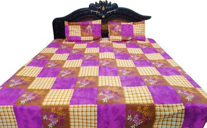 Vicky 150 TC Cotton Double Printed Flat Bedsheet