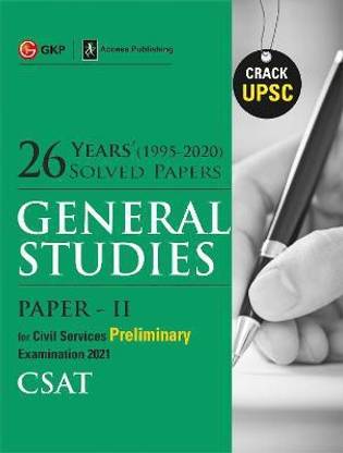 Upsc 2021 General Studies Paper II Csat 2021 26 Years Solved Papers 1995-2020