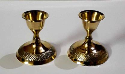 S R M EXPORTS Brass Candle Holder