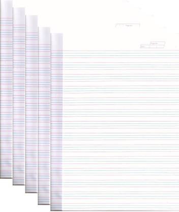 फर्स्ट क्लिक ENGLISH ANSWER SHEET / EXAM SHEETS 100 SHEETS BOTH SIDE RULED दोनों साइड रूल 38X32 मल्टीपर्पस पेपर