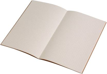 INNAXA Travel Journal Set With 6 Notebook Journals for Travelers - Kraft Brown Soft Cover - A5 Size - 210 mm x 140 mm - 60 Square Grid Pages/ 32 Sheets A5 Notebook Squared 64 Pages