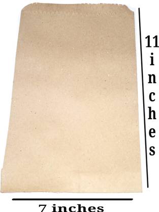 Shrungarika Brown Kraft Paper bags weight capacity -1 kg ( pack of 50) Envelopes