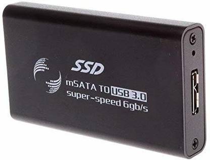 TERABYTE M.2 SATA SSD To USB 3.0 External SSD Enclosure NGFF 2280 2260 2242 2230 Key B/Key B+M (BLACK) 2.5 inch Shock Resistant Water Proof enclosure