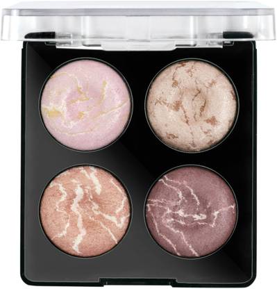 MARS 4 Shade Illuminating Ultra Glow Highlighter Palette Blusher Glow O Clock Face Kit Highlighter