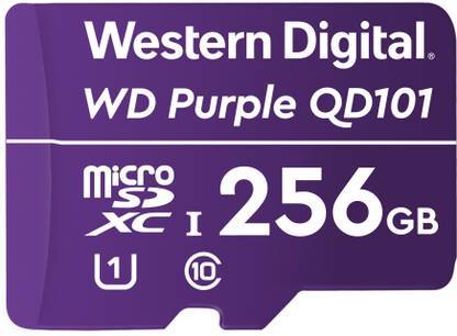 WESTERN DIGITAL QD101 256 GB MicroSD Card Class 10 100 Mbps  Memory Card