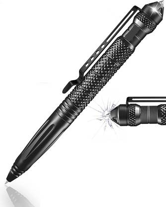 ERetailMart Professional Tactical Pen - Survival Multitool + Emergency Glass Breaker Pen, Smooth Writing Pen Ball Pen
