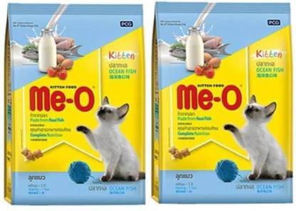 Me-O Ocean Fish Dry Cat Food Fish 7 kg (2x3.5 kg) Dry New Born, Young Cat Food