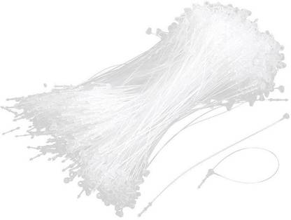 SAMPADA 5" White 5000 Pcs Plastic Loop Lock Pins Nylon plastic Tip, Plastic  Pins