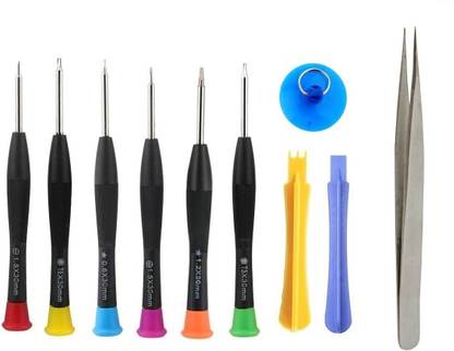 WOWSOME 10 in 1 Professional Cell Phone Screwdriver Set Repair Opening Tool Kit With Tweezer for i6/ 6S/ iPhone 5/ 5S/ Mobile Phone Precision Screwdriver Set