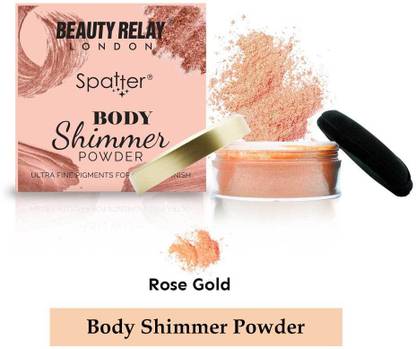Beauty Relay London Spatter Crystal Body Shimmer Powder Rose Gold