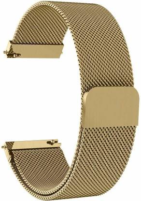 ONCRO Rust Free Button Magnetic Chain Gold Loop lugs Vivoactive vivomore ventur fossil 18 mm Stainless Steel Watch Strap