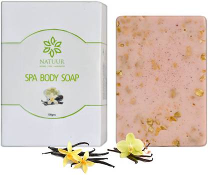 NATUUR Spa Soap - Kaolin Clay, Oats, Rose and Vanilla