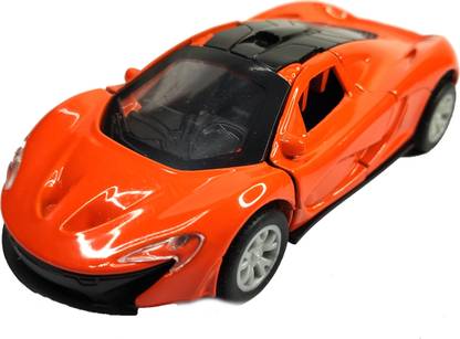 FLYmart Model world Die Cast Pull Back Metal Car| Openable Doors Mclaren Style-Size 1:32