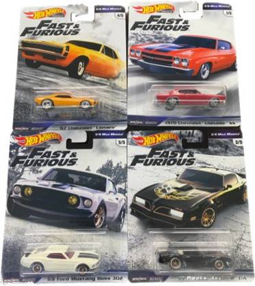 HOT WHEELS FAST AND FURIOUS SET OF 4