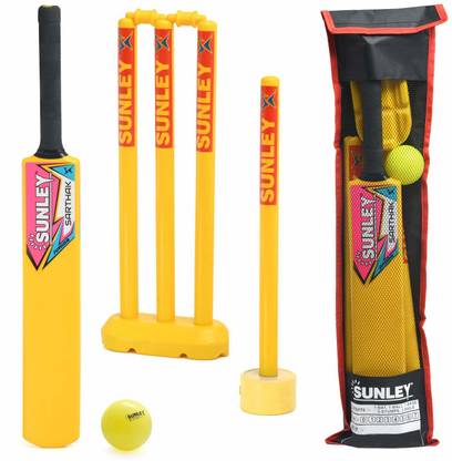 SUNLEY Plastic Cricket kit for All Age Groups and Sizes Cricket Kit