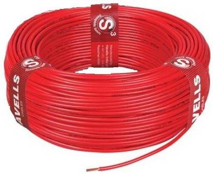 HAVELLS PVC Insulated Heat resistant Flame Retardant(HRFR) 2.5 sq/mm Red 90 m Wire