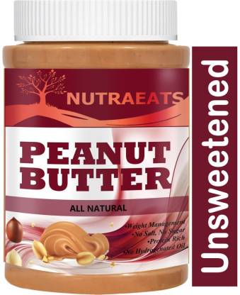 NutraEats Nutrition 100% Pure Peanut Butter Non-GMO Advanced Peanuts No Added Sugar Advanced(57) 480 g