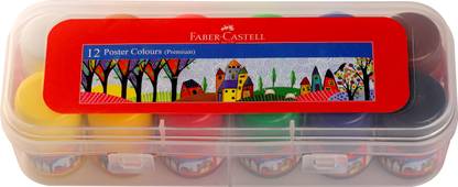 FABER-CASTELL Faber-Castell 575813 poster colour set of 12 (plastic box), 3Y+
