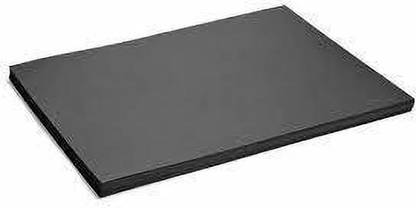 हेमैक A4 Black Premium Quality Color Paper/Sheet 210-250 GSM Pack of 50 Sheets-Black - Best for Art & Craft Work, Project Work स्टैंडर्ड काला रंग A4 A4 पेपर