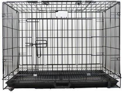 VM Mart Dog cat Cage 24 inch for small puppies under 6 months / Toy breed Pug, Shitzu, Lhaso apso Dog, Cat, Guinea Pig, Hamster, Hedgehog, Rabbit, Squirrel Cage