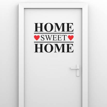Devil designs 60 cm Wall Sticker sweet home Door,Window, Design Decal Standar(Cover Area:-60x45cm) Self Adhesive Sticker