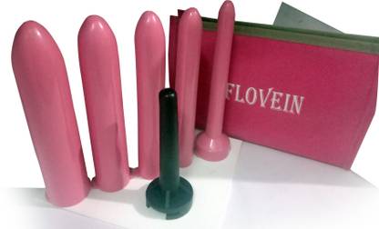 FLOVEIN VAGINAL DILATOR SET WITH HANDLE ( SET OF 5) Vaginal Dilator