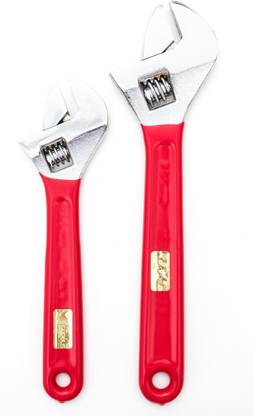 Globus 866 ADJUSTABLE WRENCH 8" AND 10 " IN CHROME FINISH Single Sided Open End Wrench