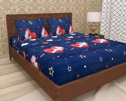 Flipkart SmartBuy 120 TC Microfiber Double Printed Flat Bedsheet