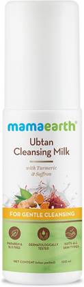 Mamaearth Ubtan Cleansing Milk for face, with Turmeric & Saffron for Gentle Cleansing Face Wash