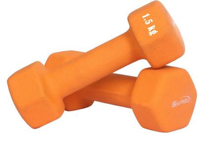 Sapphire Dumbbells Available in Weights - 1.5 kg Set of 2 pcs for Home/Gym Use Fixed Weight Dumbbell