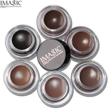IMagic Professional Eyebrow Gel Eyebrow Cream 6Colors High Brow Tint Makeup Eyebrow Brown Eyebrow Gel With Brow Brush Tool 4 g