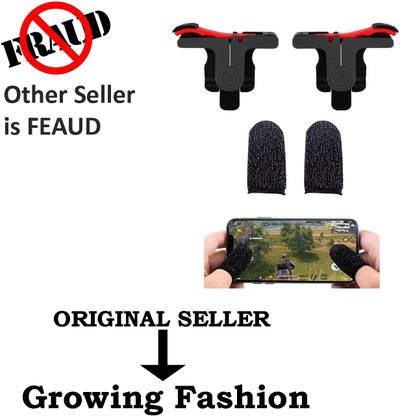 Growing fashion Conductive Trigger Mobile Controller Gamepad with Finger for PUBG Combo Pack Finger Sleeve