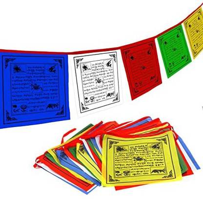 Mocaby Tibetan Lungta (Wind Horse Prayer Flag) Rectangle Outdoor Flag