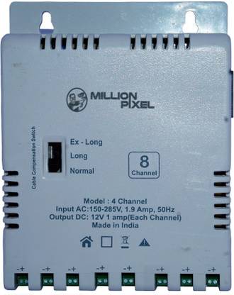 Million Pixel (MP-ZR-DPS-8P) 8 Channel SMPS, 12V 10 Amp 12 Watts PSU