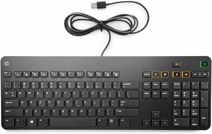HP K8P74AA Conferencing Full-Sized with Numeric pad and 11 Functional Keys Wired USB Standard Desktop Keyboard Compatible with Desktop, Laptop, Mac