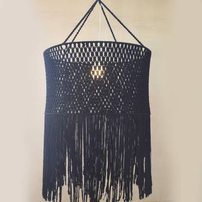 Aadyashre Firkin (Black) Ceiling Lights Lamp Shade