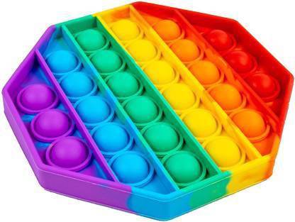 Wild Panda Pop It Fidget Toys, (Hexagon) Pop It Fidget Toy Set | Pop Its Fidget Toys, Fidget Toys Pop It Rainbow, Pop It Toy, | Poppit Fidget Toy, Rainbow Pop It, Push Pop Bubble Fidget Toy (Multicolor)