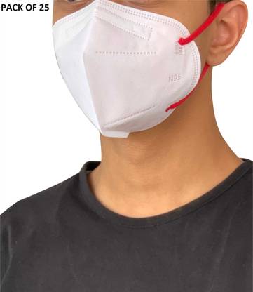 SECURE N95 Mask (WHITE, without valve, Pack of 25) Particulate Respirator Anti Pollution Reusable Unisex Face Mask Niosh Certified FDA Approved with ear loop Third party lab tested