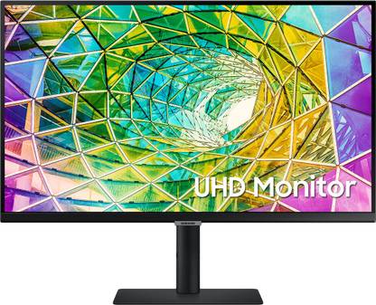 SAMSUNG 27 inch 4K Ultra HD LED Backlit IPS Panel with HDR10, Height Adjustable Stand, Wide Viewing Angle High Resolution Monitor (LS27A800NMWXXL)  (Response Time: 5 ms, 60 Hz Refresh Rate)