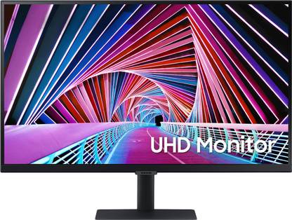 Samsung 68.58 cm (27 inch) 4K Ultra HD LED Backlit IPS Panel with HDR10, Wide Viewing Angle, Borderless Design High Resolution Monitor (LS27A700NWWXXL)