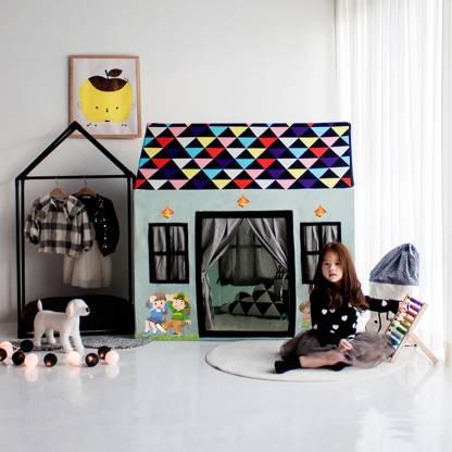 VrajVilla Jumbo Size Extremely Light Weight, Water Proof Deluxe House Kids Play Tent House for 10-Year-Old Girls and Boys dollhouse